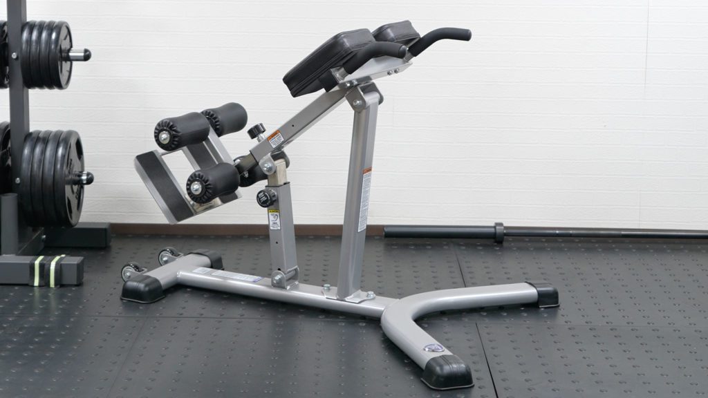 バックエクステンション45度のマシン