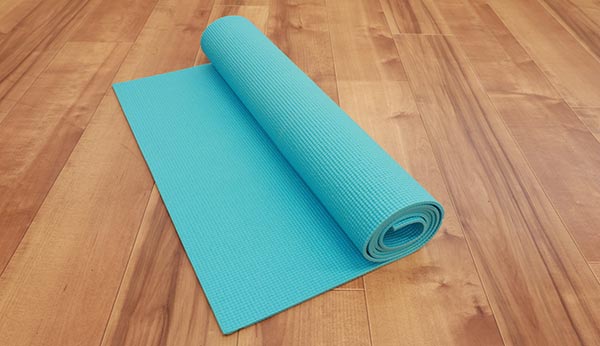 青いヨガマット
